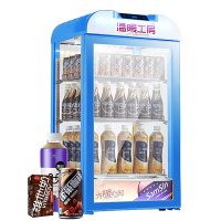 乐创(lecon)热饮柜商用饮料保温柜展示柜加热柜暖柜牛奶咖啡奶茶陈列柜 80L深海蓝