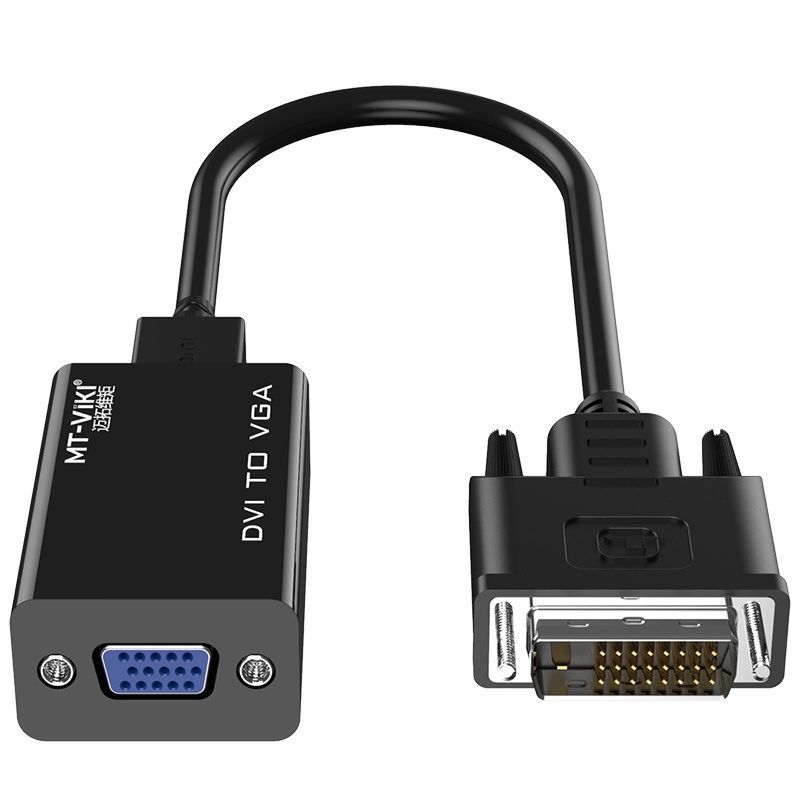 迈拓维矩D01 24+1 DVI转VGA转接头公对母转换器电脑主机连接投影仪显示器