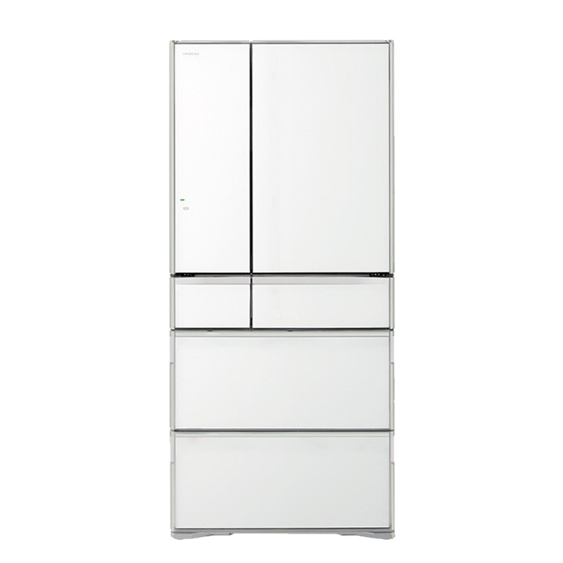 日立(HITACHI) 670升多门风冷冰箱触控电动抽屉 真空休眠保鲜美味速冻R-WX690KC(水晶白) 日本原装进口
