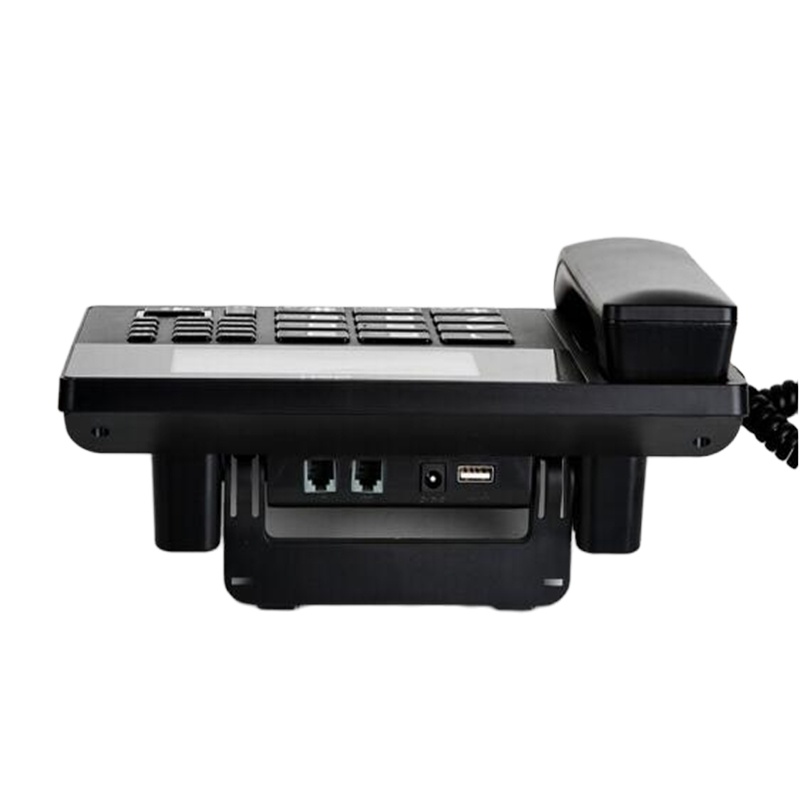 得力(deli)录音电话机 固定座机 办公家用 来电显示 799 黑