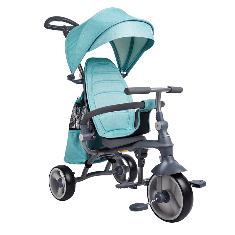 荟智(whiz bebe)折叠儿童三轮车脚踏车 推行骑行两用童车 宝宝三轮推车婴儿手推车幼儿骑行车