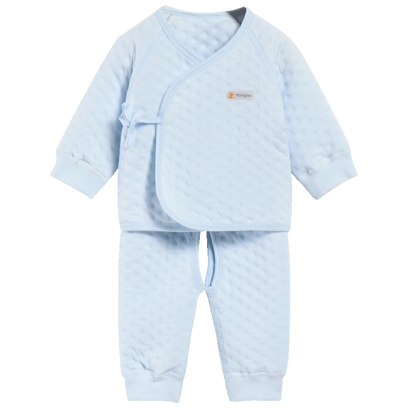 童泰TONGTAI秋季初生儿纯色0-3个月保暖和服套装儿童通用52cm,59cm