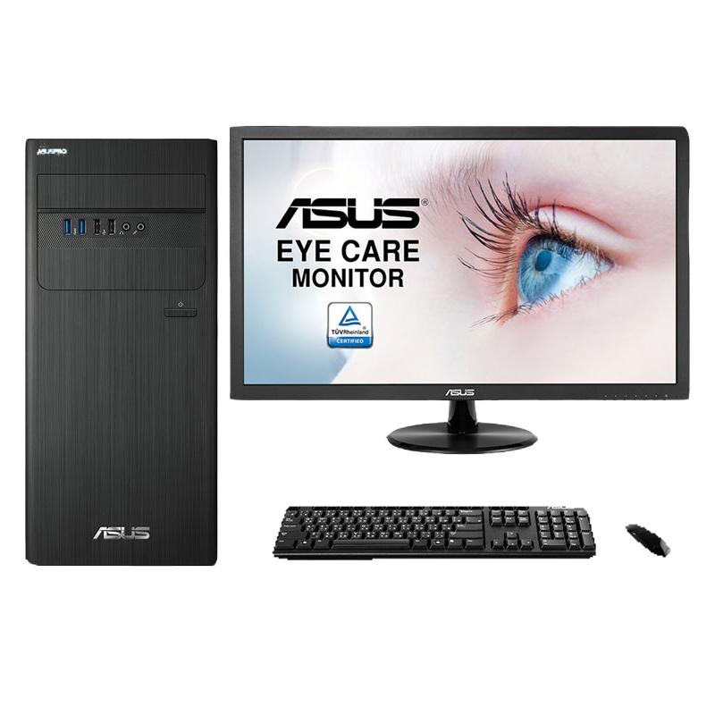 华硕（ASUS）商用台式电脑D640MB 21.5英寸（i3 9100 8G 1T+128G）