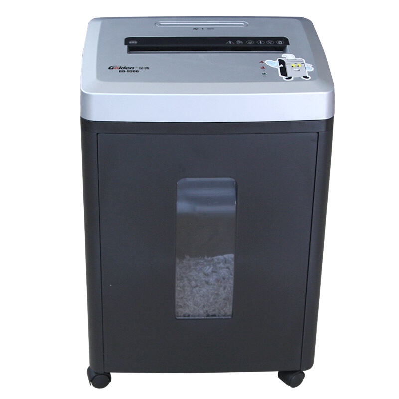 金典(GOLDEN)GD-9306碎纸机 可碎纸6张 22L大容量 条状2*10mm 办公家用粉碎机