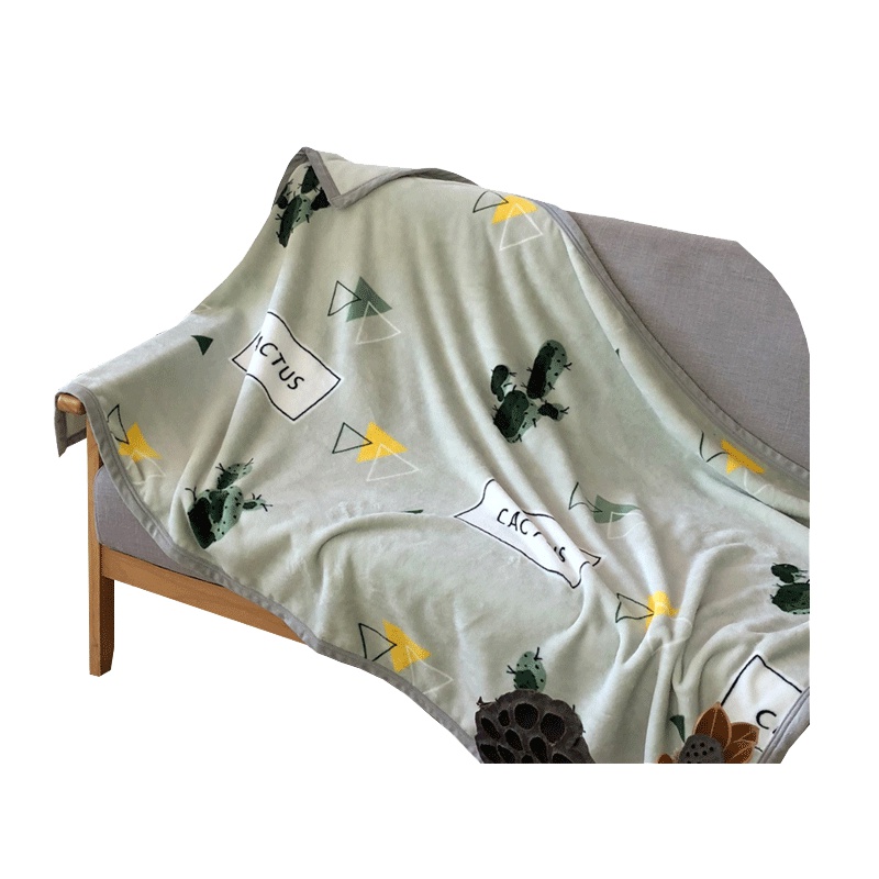 婴儿小毯子办公室午睡毯单人儿童盖腿小毛毯学生教室用便携女四季通用孕婴童盖毯