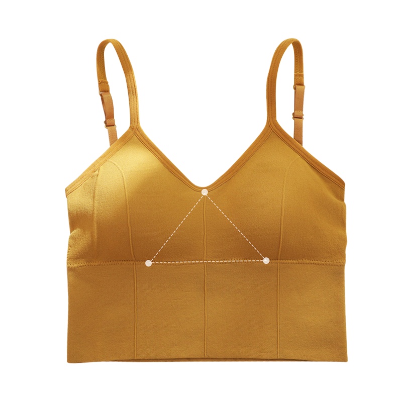 浪莎美背吊带网红同款内衣女装卡卡同款大u型文胸打底背心外穿