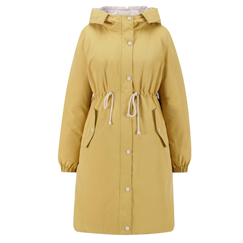 【专柜同款】羽绒服2019年新款女中长款冬季韩版白鸭绒时尚收腰工装棉衣外套709D8046