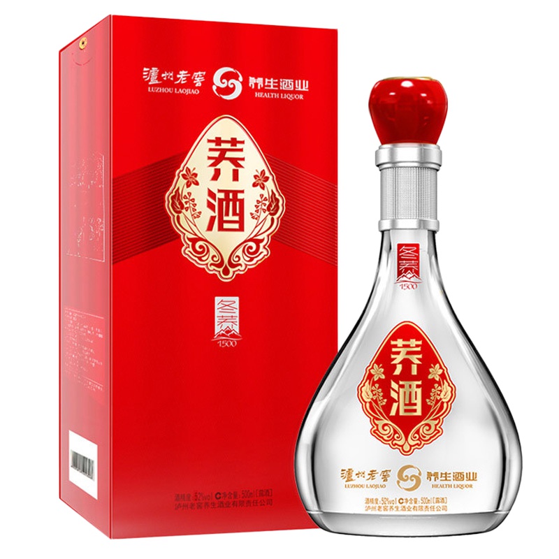泸州老窖养生酒 苦荞酒 荞酒冬荞1500 52度500ml*6白酒箱装 逢年过节送礼之选
