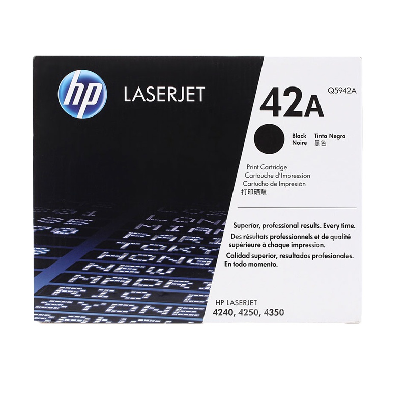 惠普 Q5942A 打印机墨粉硒鼓 10000页 黑色 1支 (适用4250/4350打印机系列) (支)