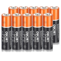 得力18502大容量5号碱性电池儿童玩具电池电视遥控电池10粒装