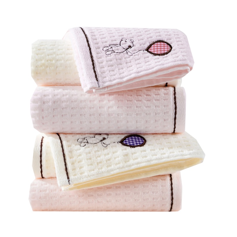 洁玉 8039 小胖熊刺绣童巾婴儿 儿童学生家用柔软毛巾洗脸毛巾 (单位:件)