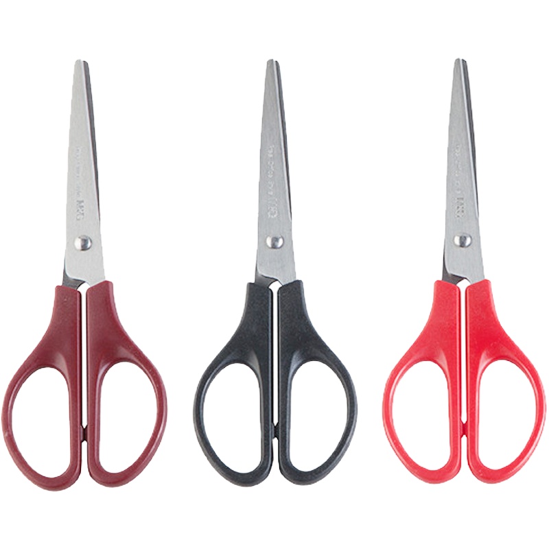 晨光文具(M&G)ASS91307 170mm剪刀 美工剪刀 裁纸剪刀 手工剪刀 生活剪刀 颜色随机 3个装