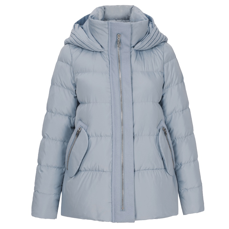 ERAL/艾莱依冬短款长袖连帽修身羽绒女短款显瘦L12006/EDAB