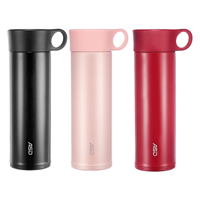 爱仕达保温杯双层304不锈钢真空保温杯壶男女士大容量带茶隔过滤泡茶杯便携时尚商务办公水杯子450ML