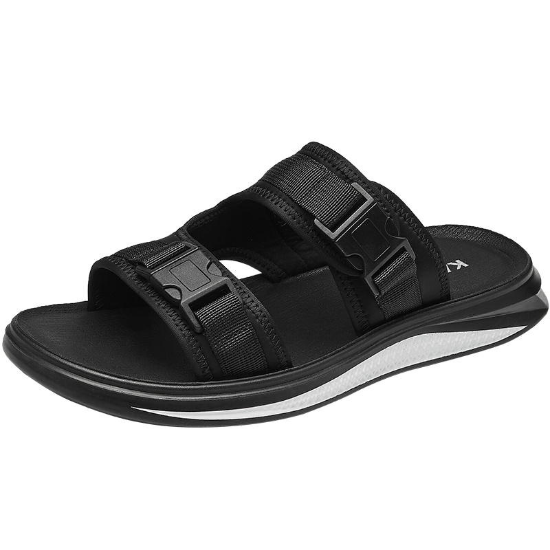 康奈男鞋 夏季潮流休闲沙滩鞋时尚纯色凉拖15293065