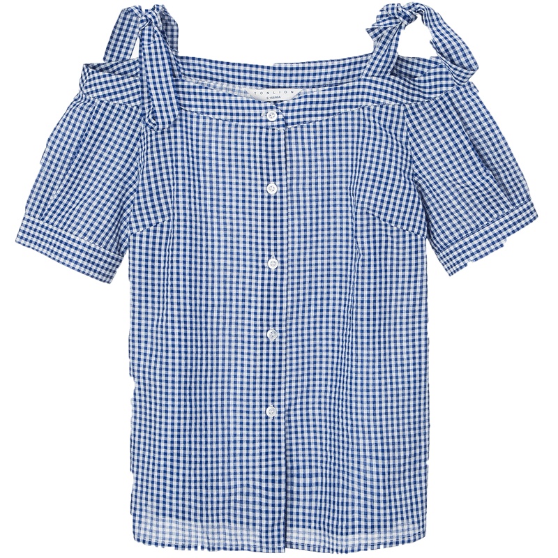 唐狮夏装新款半身裙 女牛仔背带裙