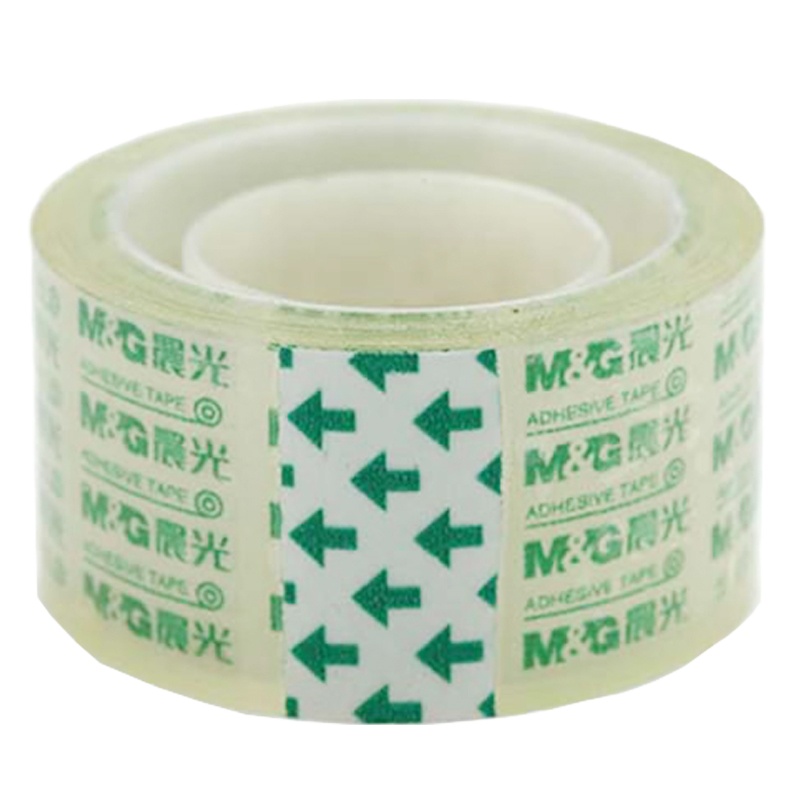 晨光(M&G)97324透明玻璃胶带 小胶带文具胶带玻璃胶带胶布 6卷/筒 2筒装