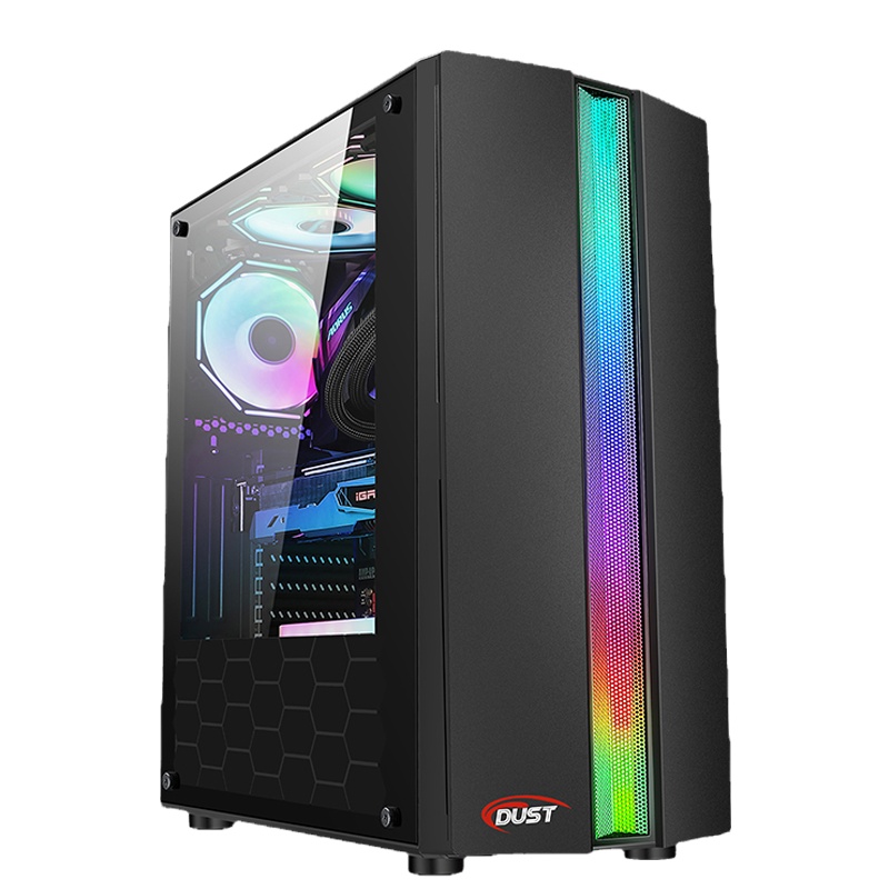 甲骨龙i3 10100十代3.6HZ主频256G固态盘赠显示器DIY组装机商务办公电脑主机游戏主机台式组装电脑办公电脑全套