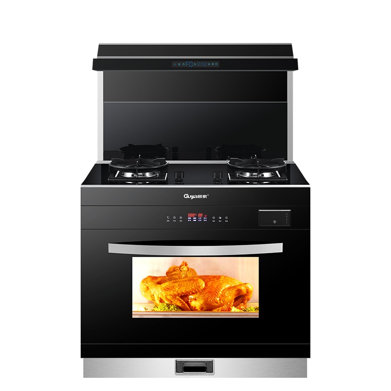 GUJIA顾家 GJ07E自动开合变频集成灶蒸烤箱一体灶家用大吸力环保灶-液化气