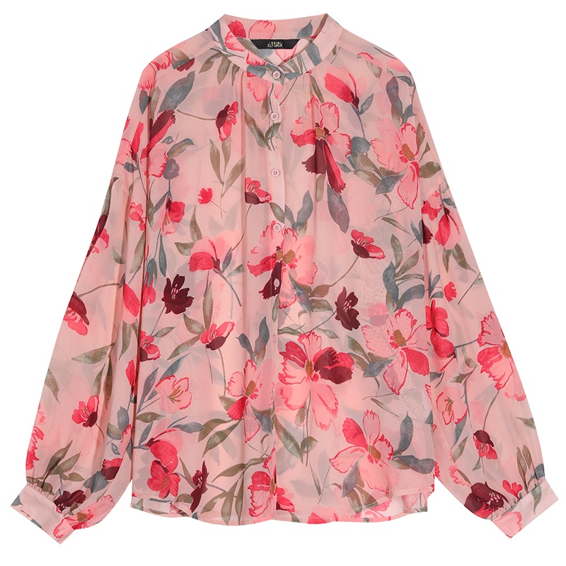 妖精的口袋灯笼袖雪纺衫2020夏季新款女士洋气小衫超仙很仙的上衣