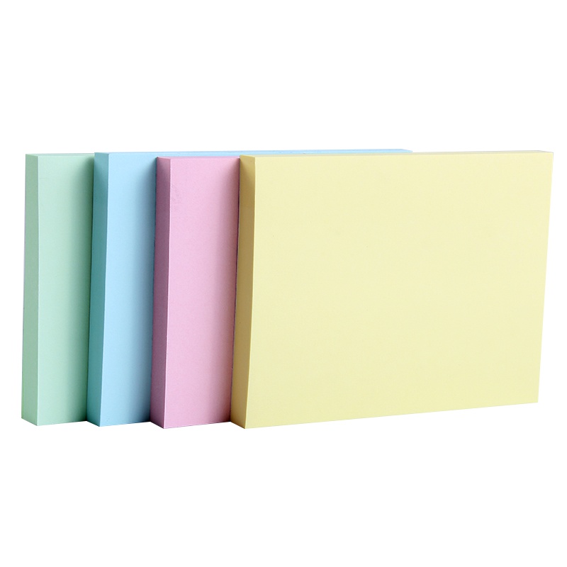 得力deli7157彩色百事贴万事贴即时贴便利贴告示贴N次贴办公用品76*101mm4色混颜色随机发