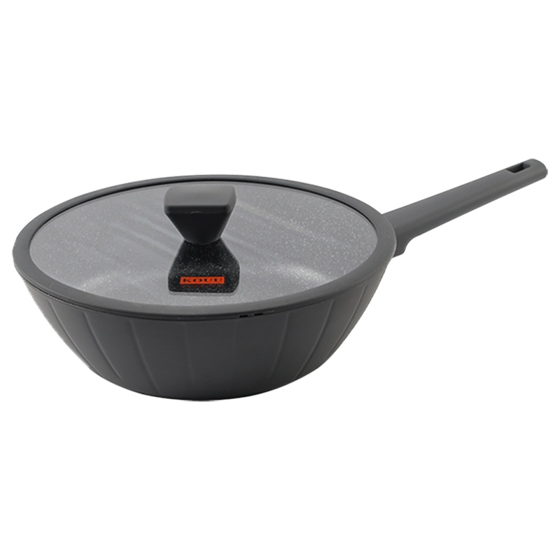 麦饭石不粘无烟炒锅32CM节油节能煤气电磁炉通用居家礼品优选