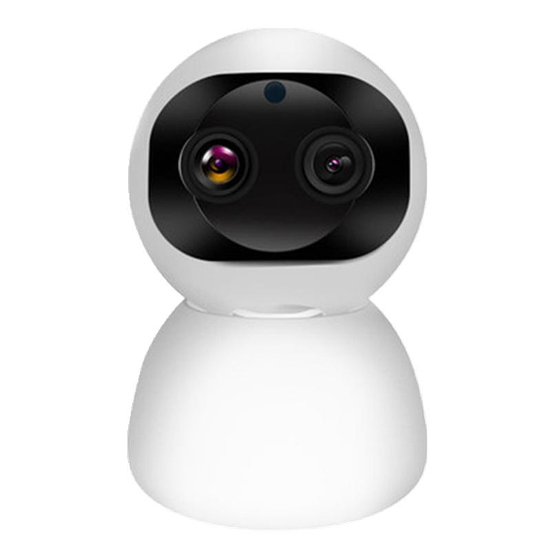 无线wifi手机远程网络家用监控摄像头双摄变焦高清夜视智能监控器 无内存