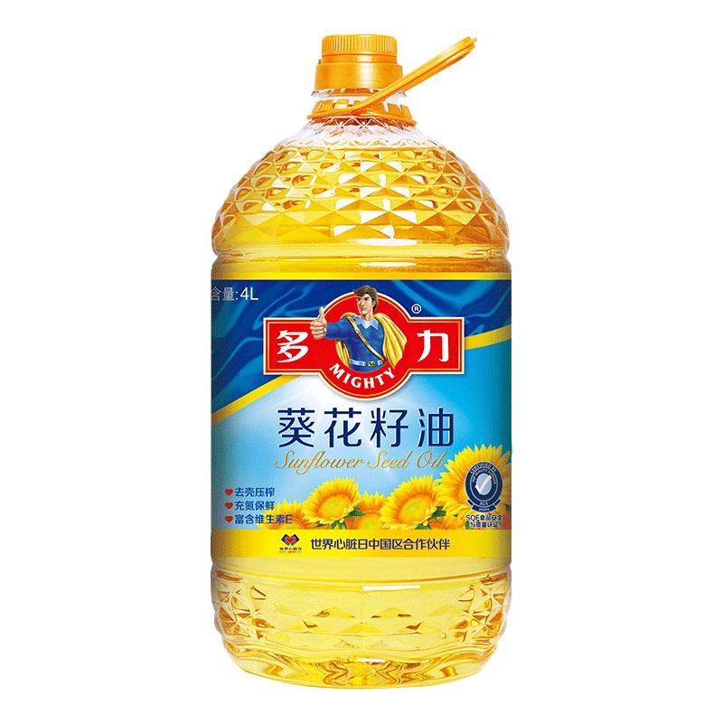 多力葵花籽油 食用油 4L