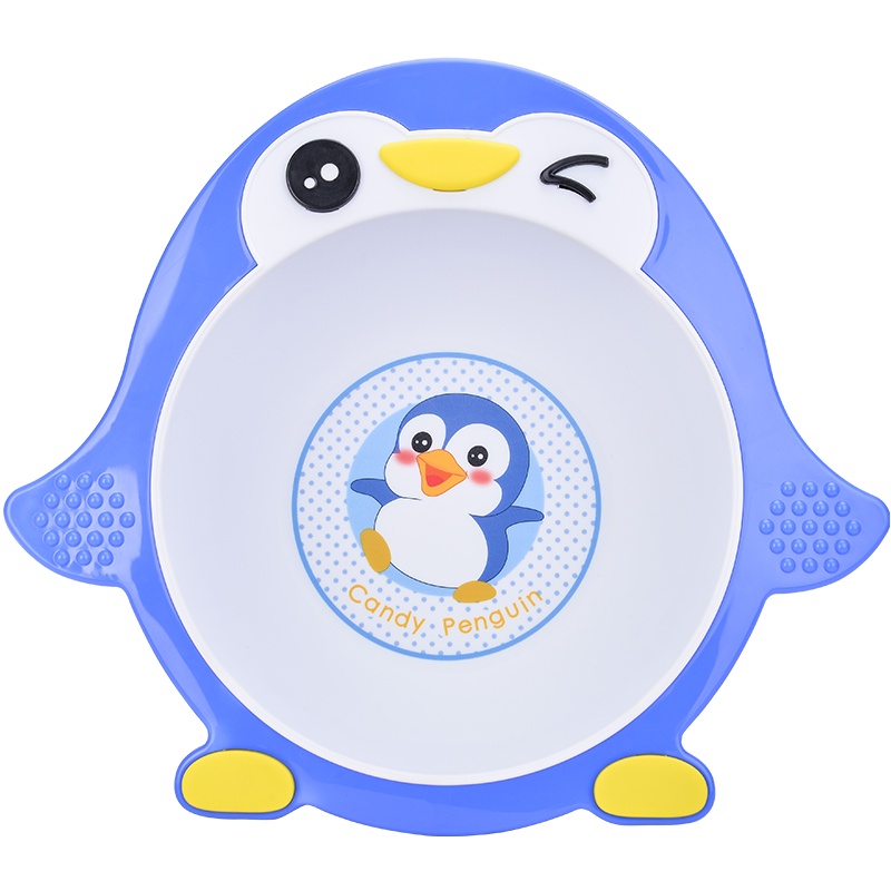 DuDi/青蛙嘟迪 母婴幼儿童婴儿脸盆宝宝小脸盆加厚儿童洗脸盆 洗PP盆 加厚加大卡通企鹅脸盆 炫紫色