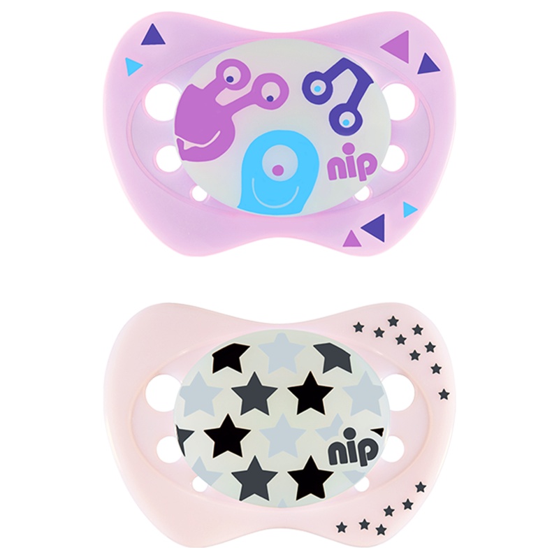NIP夜光安抚奶嘴(5-18个月)颜色随机