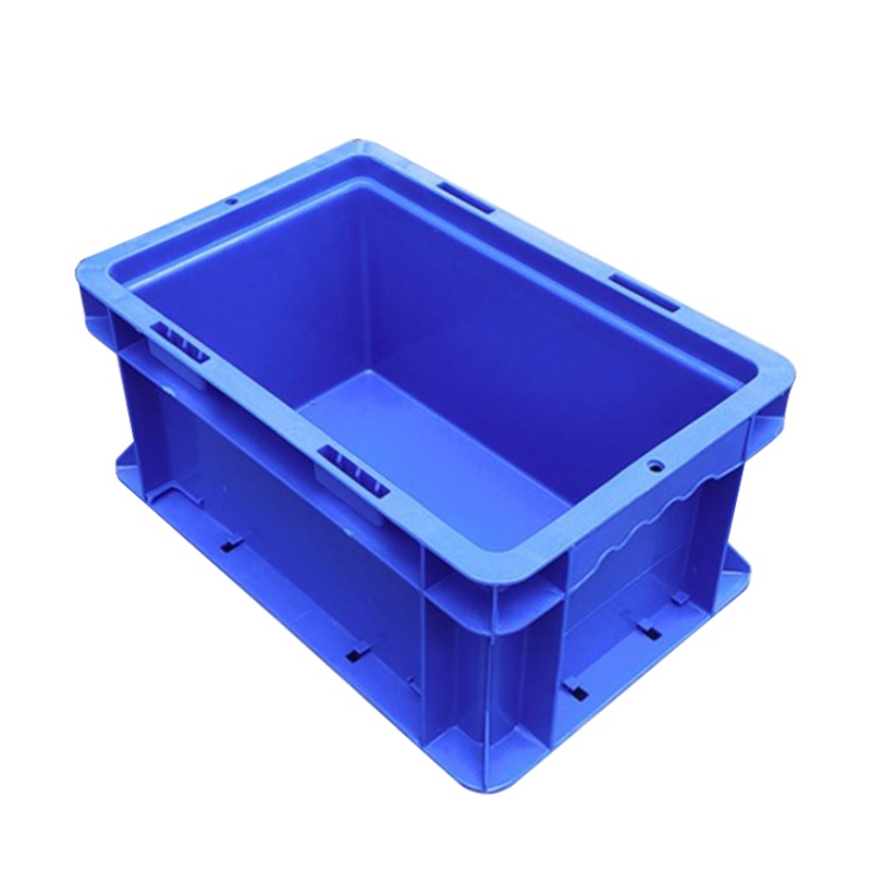 海斯迪克 gnjz-155 加厚塑料零件箱 汽车配储物箱周转箱 收纳工具箱零件箱带盖运输物流箱 A箱-无盖蓝色