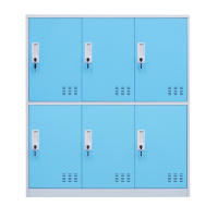 永格更衣柜存包柜鞋柜小矮柜碗柜拆装小六门多色