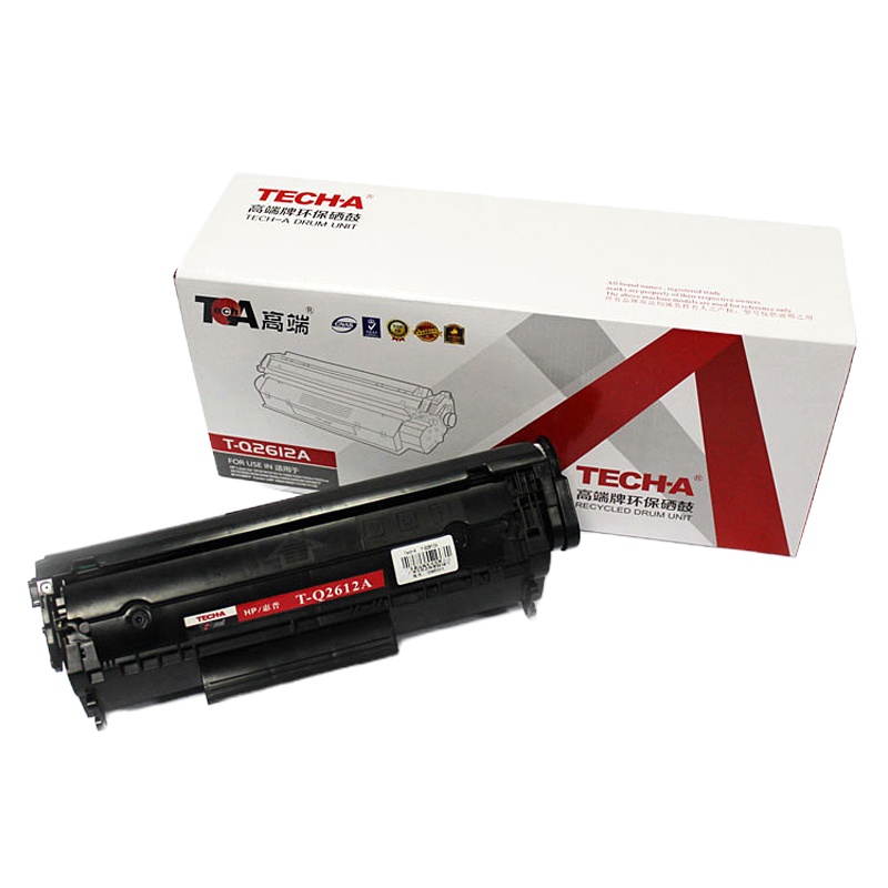 J高端TECHA T-Q2612A硒鼓 黑色 适用惠普1005 1010墨粉1020打印机 15个/件 (单位:个)