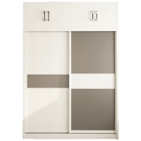 北欧衣柜现代简约卧室整体组装木质2移大衣橱柜子推拉衣柜 1.2米单衣柜 2组装安心抵