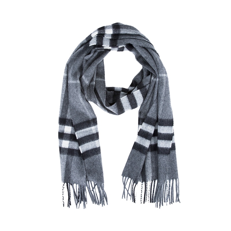 [20春夏新品]BURBERRY/博柏利 男女通用款格纹山羊绒围巾