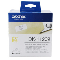 兄弟(Brother)DK-11209原装碳带/色带(白底黑字) 38*90毫米