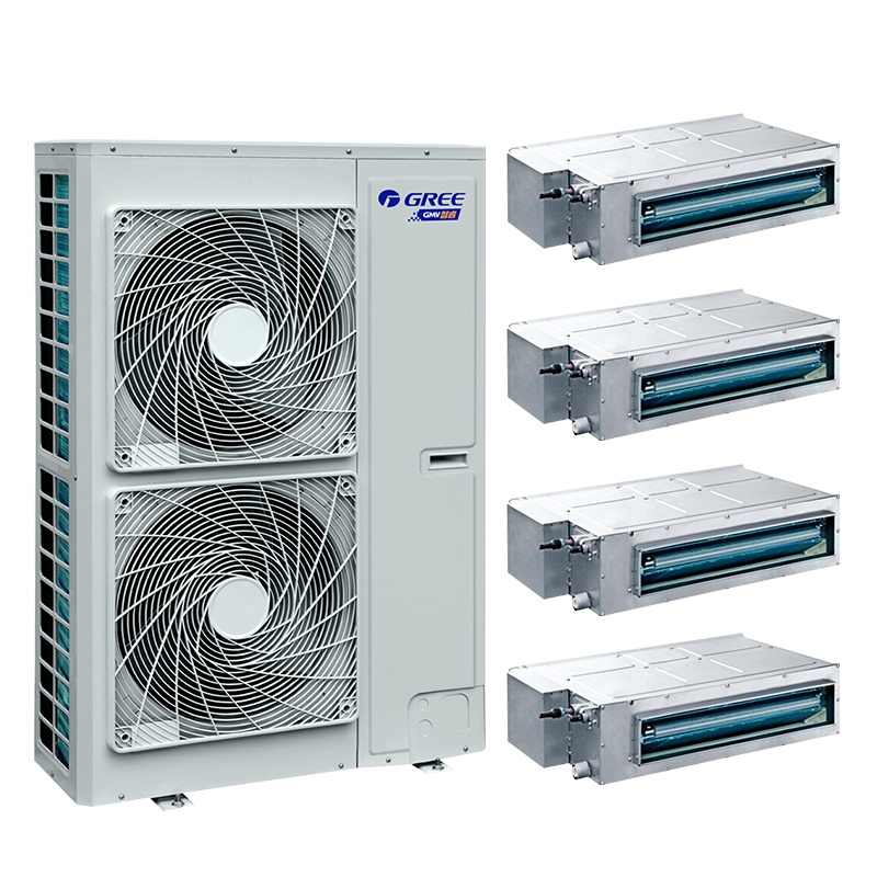 格力(GREE)中央空调5匹一拖四套组 双缸变容压缩机节能省电 变频多联风管嵌入空调 智睿系列 GMV-H120WL/C