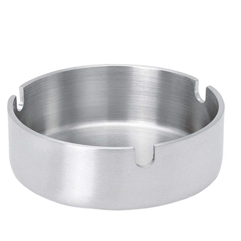 王室(WANGSHI) 烟灰缸 清洁工具 2019新款酒店宾馆 特厚不锈钢家居 烟灰缸 ktv网吧客厅金属大号防摔