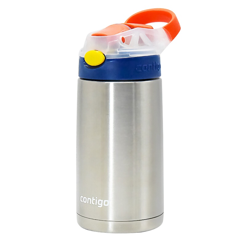 美国康迪克contigo 儿童保温杯 防漏吸管杯直身水杯 孕婴童保温用品384ml