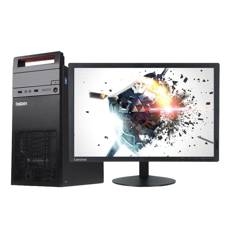 联想 Think Centre E74 0KCD 23英寸屏台式机电脑(Intel i3-6100 4GB 500GB 集成 Win10 无光驱)商用办公 家庭娱乐 企业采购