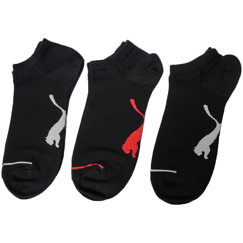 PUMA彪马男袜女袜袜子运动配件三双装低帮运动袜907009