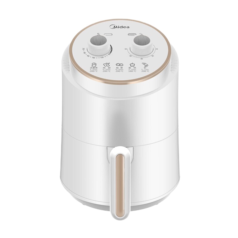 美的(Midea)多功能电炸锅大容量1.5L家用无油空气炸锅炸薯条MF-ZY1501 白色款