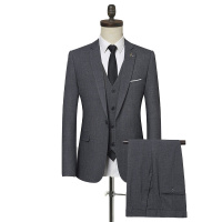 冰洁 2020春秋季西服套装男士三件套职业正装商务绅士休闲新款