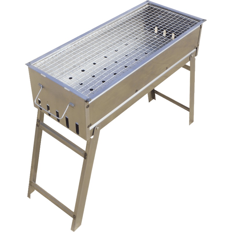 烧烤架家用烧烤炉木炭野外架子户外碳烤炉烤肉炉纳丽雅小型烧烤工具全套_长62x23x高47cm免安装