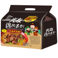 光友 绵阳米粉四连包 135克*4袋 /包 袋装牛肉味米粉 非油炸方便酸辣粉丝面 四川特产小吃