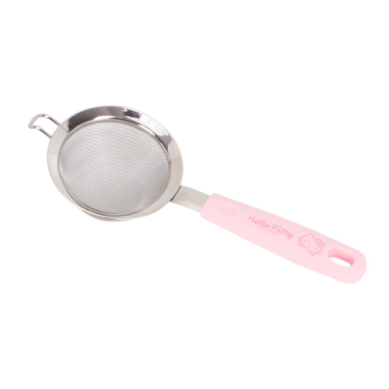学厨 烘培工具 HELLO KITTY(凯蒂猫)正版授权7cm不锈钢手持面粉筛过滤筛厨房工具 KT7009