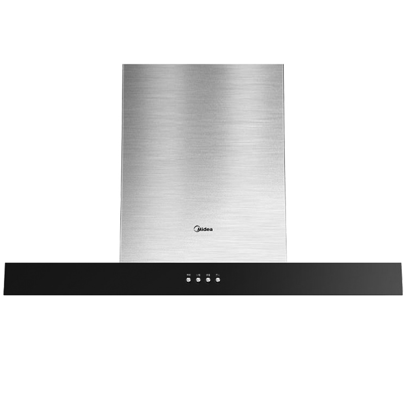 美的(Midea)大吸力欧式T型抽油烟机CXW-280-T33S 18立方大吸力油烟机 不锈钢易洁机身吸烟机