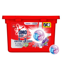 奥妙(OMO)3效同步怡神薰衣草香型洗衣凝珠18颗(270g)[联合利华]