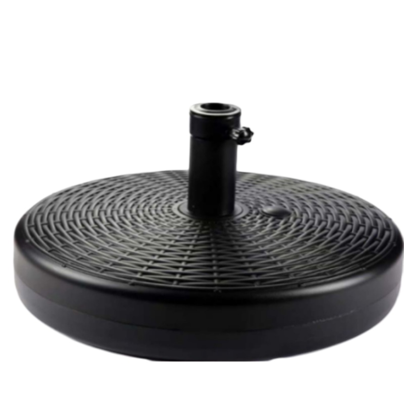 企购优品2.6M的双层加厚蓝色遮阳伞+底座