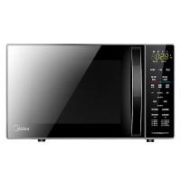 美的（Midea） M1-L201B 20L家用变频平板微波炉 光波烧烤 一级能效 节能低噪 智能解冻 易洁内胆